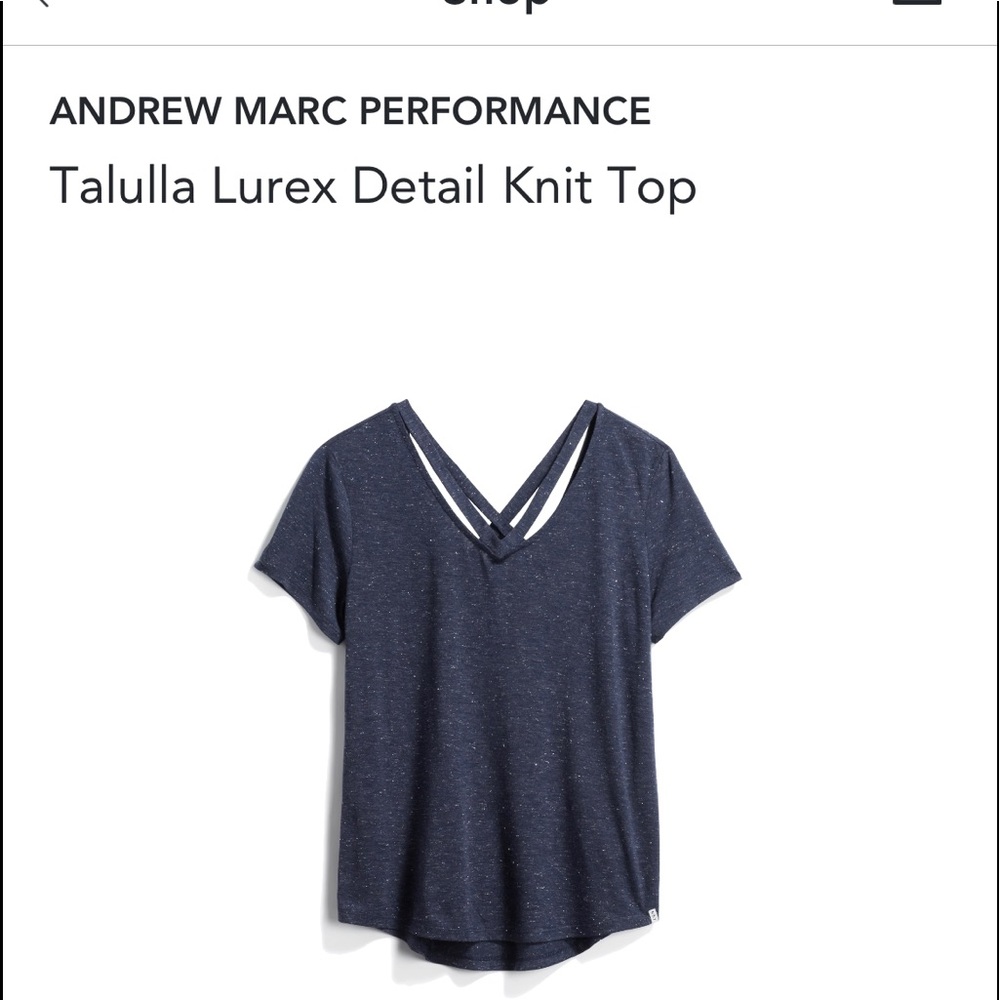 STITCH FIX Blue Knit Top with Slight Sparkle